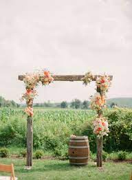 Rustic Elegant Ithaca Farm Wedding Wedding Arch Rustic Fall Wedding Arches Outdoor Wedding Decorations