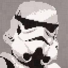 Lego Mosaic Star Wars Storm Trooper Star Wars Quilt Lego Mosaic Star Wars Crafts
