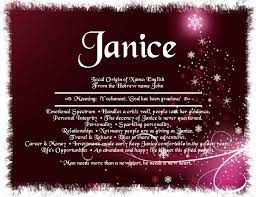 Janice Name Meaning Names With Meaning Names Meant To Be