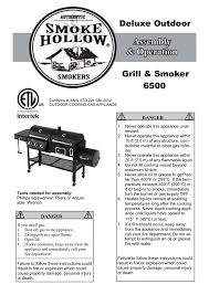 Smoke hollow 4 in 1 grill. Smoke Hollow 6500 Owner S Manual Manualzz