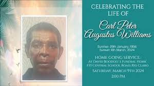 The Funeral Service of Carl Peter Augustus Williams
