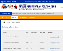 Jawatan kosong majlis perbandaran port dickson. Jawatan Kosong Di Majlis Perbandaran Port Dickson Pentadbiran Pengurusan 21 September 2018 Appjawatan Malaysia
