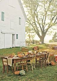 I Always Loved This Idea Of Having A Very Large Table With Mismatched Chairs To Bring Outdoors For Big Family Dinners Outdoor Diy Harvest Fall Dinner Party