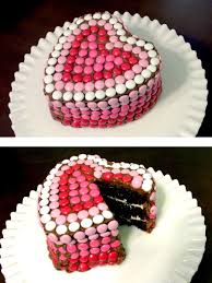 Birthday Simple Heart Shape Cake Design Valentine S Day M M Cake Heart Shaped Cakes Valentines Day Cakes Valentine Cake