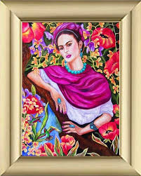 Framed Frida Kahlo Print Gold Framed Print Frida Kahlo Wall Etsy Frida Kahlo Art Art Framed Prints