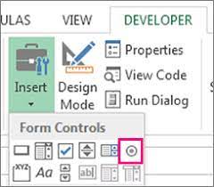 Add A Check Box Or Option Button (Form Controls)