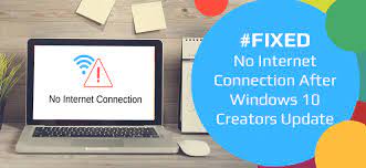 If your computer's having problems, see if your tablet can connect to the internet, or if your spouse or roommate's laptop works. Fix No Internet Connection After Windows 10 Creators Update