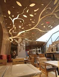 Cnc Routing Nandos Chilli Tree Ceiling Design False Ceiling Design False Ceiling