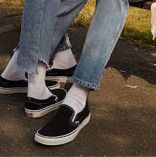 Marley Guevara Vans Slip On Black White Slip On Vans Black Slip On Vans