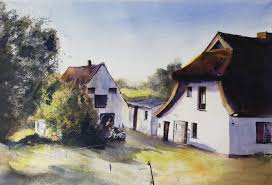 Immer in der gleichen unterkunft. Hiddensee Aquarell Haus Aquarellkunst Malerei Kaufen