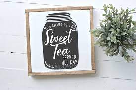 Download Mason Jar Sweet Tea Svg 119010 Svgs Design Bundles
