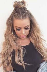 Top Knot Half Up Hairstyles For Long Hair Picture1 Longhair New Site Long Hair Styles Hairstyles For Round Faces Hair