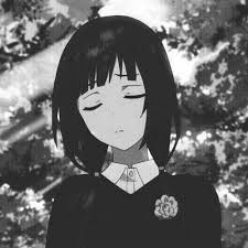 Black And White Anime Aesthetic Sad Photo Menina Anime Anime Chorando Anime