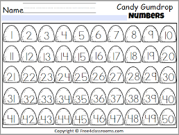 free candy numbers chart for 1 to 50 worksheet free4classrooms