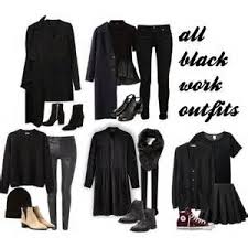 All Black Outfits For Work Bing Images Black Work Outfit All Black Outfit For Work All Black Outfit