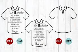 Download Care Instruction Polo Tshirt Svg Digitanza