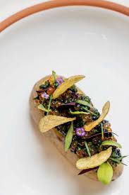 Seaweed Potato With Trout Clare Smyth Emplatados