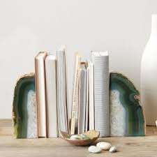 Agate Stone Bookends In 2020 Agate Bookends Bookends Decor