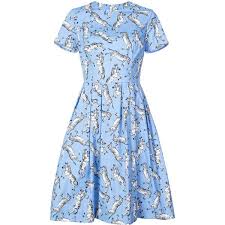 Carolina Herrera Zebra Print Dress 3 102 450 Lbp Liked On Polyvore Featuring Dresses Blue Zebra Dresses Blue Color Zebra Print Dress Zebra Dress Dresses