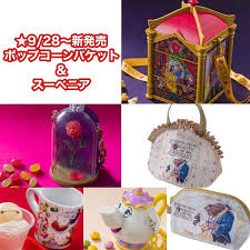 ポップコーンバケットとスーベニアも28日から 美女と野獣のバケット凄く良い 販売場所はコロコロ変わるかもしれないので 詳しくはその都度公式見た方が良さそう glassware mugs tableware