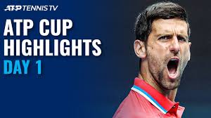 Rangliste, zeitplan der bevorstehenden spiele, video der juli 2021. Djokovic Shapovalov Battle Thiem Medvedev In Action Atp Cup 2021 Highlights Day 1 Youtube