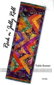 Rock N Jelly Roll Table Runner Quilted Table Runners Patterns Quilted Table Runners Jelly Roll Patterns