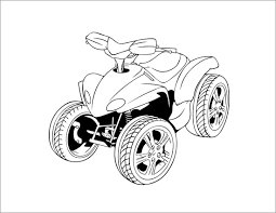 This collection includes mandalas, florals, and more. Cartoon 4 Wheeler Coloring Pages Coloringbay