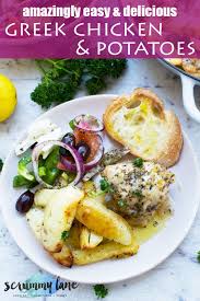 Nutrition is overstated because it takes into account. Amazingly Delicious Baked Greek Chicken And Potatoes Scrummy Lane