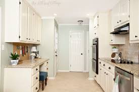 kitchen makeover navajo white