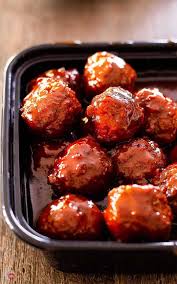 Sweet And Tangy Cocktail Meatballs Are The Perfect Appetizer Made With Frozen Meatballs Russian Dr Crock Pot Meatballs Sweet And Sour Meatballs Meatballs Easy