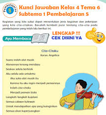 Maybe you would like to learn more about one of these? Lengkap Kunci Jawaban Kelas 4 Tema 6 Subtema 1 Pembelajaran 5 Simple News Kunci Jawaban Lengkap Terbaru
