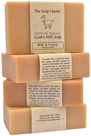 4 Goat Milk Soap Bars With Honey Handmade In Usa All Natural Soap Unscented Fragrance Free Fresh Goats Milk Wonderful For Eczema Psoriasis Babies And Sensitive Skin Sls Parabe