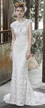 15 Rustic Wedding Dresses For The Sophisticated Bride Sheath Wedding Dress Lace Wedding Dress Cap Sleeves Wedding Dress Styles