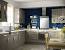 Navy And Gray Kitchen