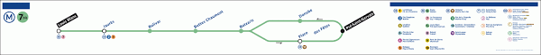 The ratp line 7 map is designed to make your journeys easier; Geographie Des Stations De La Ligne 7 Bis