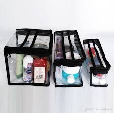 transpa beauty cosmetic bag