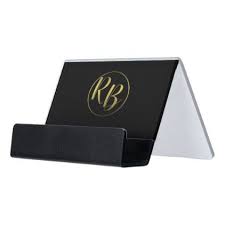 Black And Gold Card Holder Professional Simple Black Gold Card Holder Zazzle Com Gold Style Black Gift Monogram Gifts