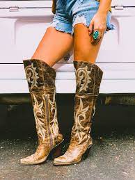 Maybe you would like to learn more about one of these? Jilted Leather Boot Brown Leather Over The Knee Boots Knee High Western Boots Boots