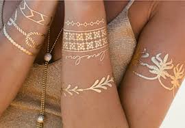 Diy Inspo Metallic Tattoos Metallic Tattoo Temporary Metal Tattoo Gold Tattoo