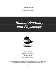 Pdf Lecture Notes Human Anatomy And Physiology Saber Arraffi Academia Edu