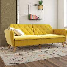 Tallulah Futon Cheap Couch Convertible Couch Memory Foam Sofa