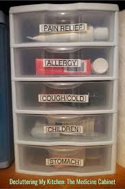 Declutter Kitchen Medicine Cabinet Kitchen Clutter Solutions How To Organize The Medi Medicine Cabinet Organization Home Organization Apartment Organization