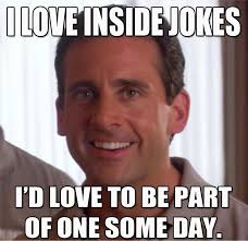 Michael Scott I Love Inside Jokes Meme Sticker By Lezzo1 Work Quotes Funny Michael Scott Quotes Funny Quotes