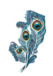 Unlimited access to 40524 crafts. Peacock Feather Magic Painting By Michell Rosenthal