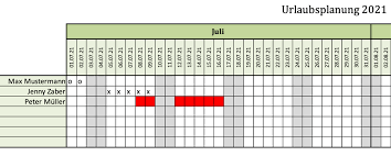 Unser excel urlaubsplaner vorlagen bieten ihnen einen ersten schritt zur besseren organisation des urlaubs und der abwesenheiten in ihrem unternehmen. Urlaubsplaner 2021 Kostenlose Excelvorlage