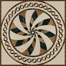 Waterjet Marble Tiles Design Floor Pattern Desenler Mozaik Hali