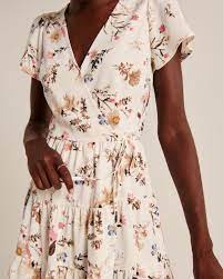 Women S Tiered Wrap Mini Dress Women S Clearance Abercrombie Com In 2021 Mini Dress Mini Wrap Dress Dresses