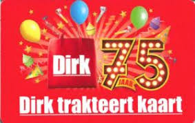 Gift Card Dirk 75 Jaar Dirk Netherlands Dirk Col Nl Dirk 002