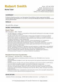 'teaching' is one of the most respectable professions in the world. Home Tutor Resume Samples Qwikresume