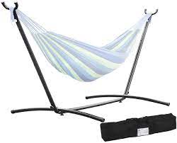 With most manufacturers, it's less expensive to buy them as a set than to buy them separately. Amazon Com Fdw Hammock Stand Portable Heavy Duty Hammock Stand Portable Steel Stand Only For Outdoor Patio Or Indoor With Carrying Case No Hammock Garden Outdoor